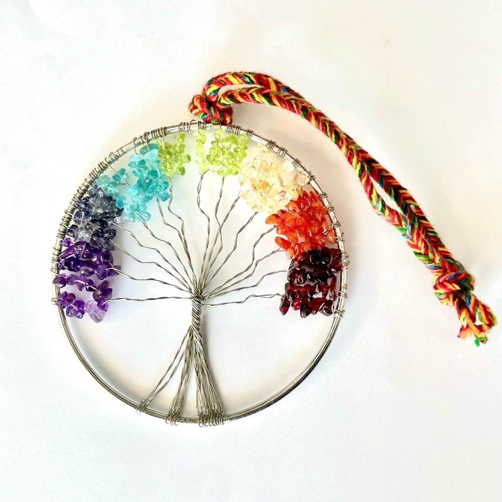 7 Chakras Tree of Life Ornament